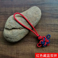 Благоприятный одиночный узел [красный, темно-синий]