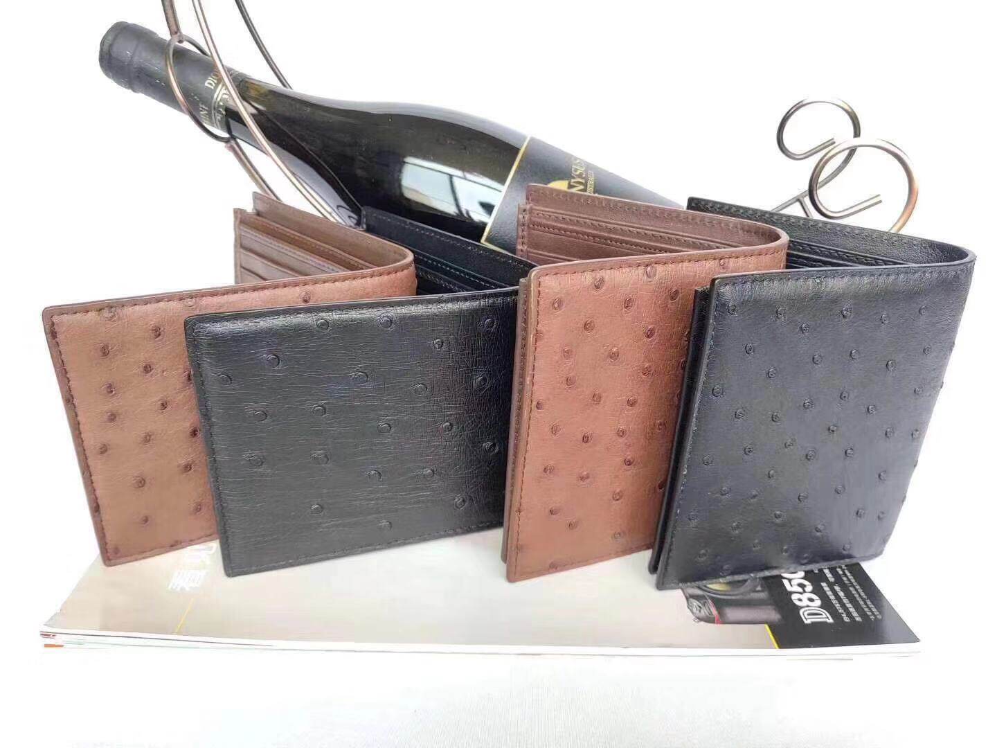 Thai crocodile wallet men real leather free recreational business card wallet wallet cross inside and outside ostrich skin