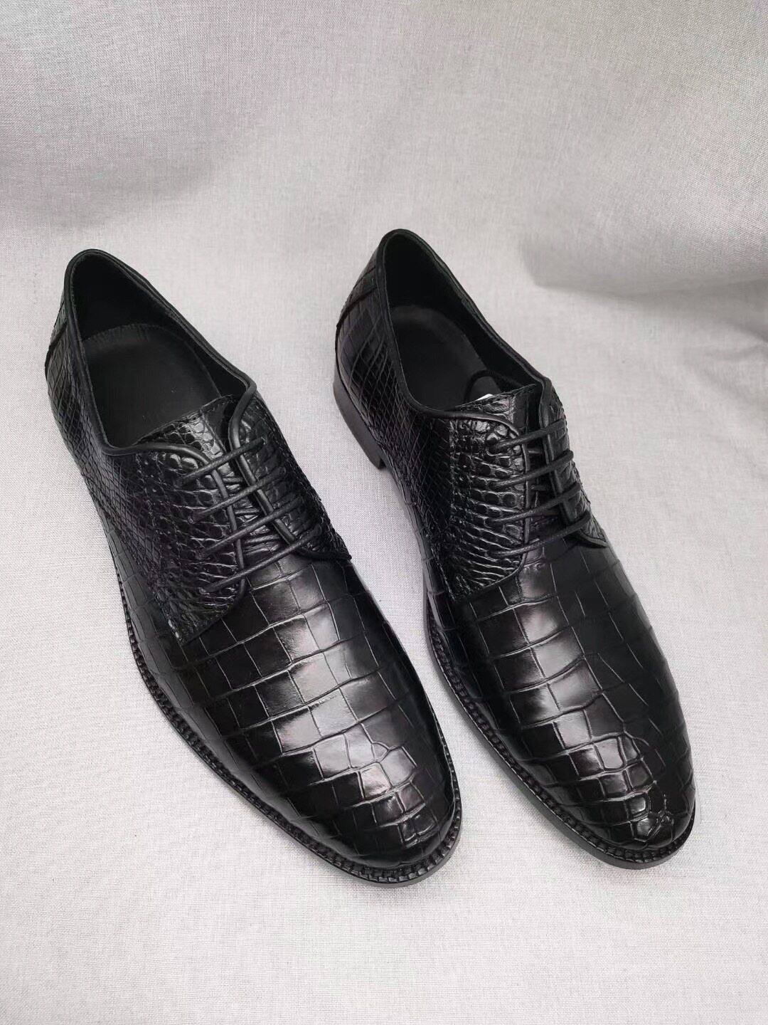 Imported crocodile formal leather shoes men's casual business genuine crocodile belly outsole handmade sewing office shoes