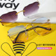 European and American rimless sunglasses 2023 Internet celebrity style trendy women's fashion large frame face-showing small anti-UV sunglasses