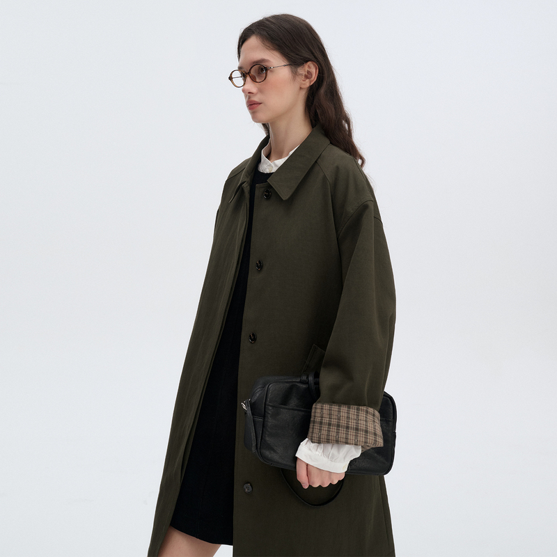 Digbuty Nordic Writer's Trench Coat 2026 New Model This Year's Popular Hot Item Mid-Length Silhouette Design Jacket