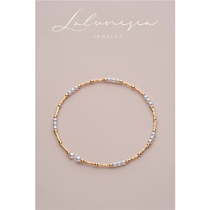 Moon is the Sea Spring Festival · Japanese wind small pearl bracelet rare Aurora minibaby bracelet