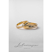 The Moon is the sea accompany you the gold version of the side lettering couple the ring the wedding the ring