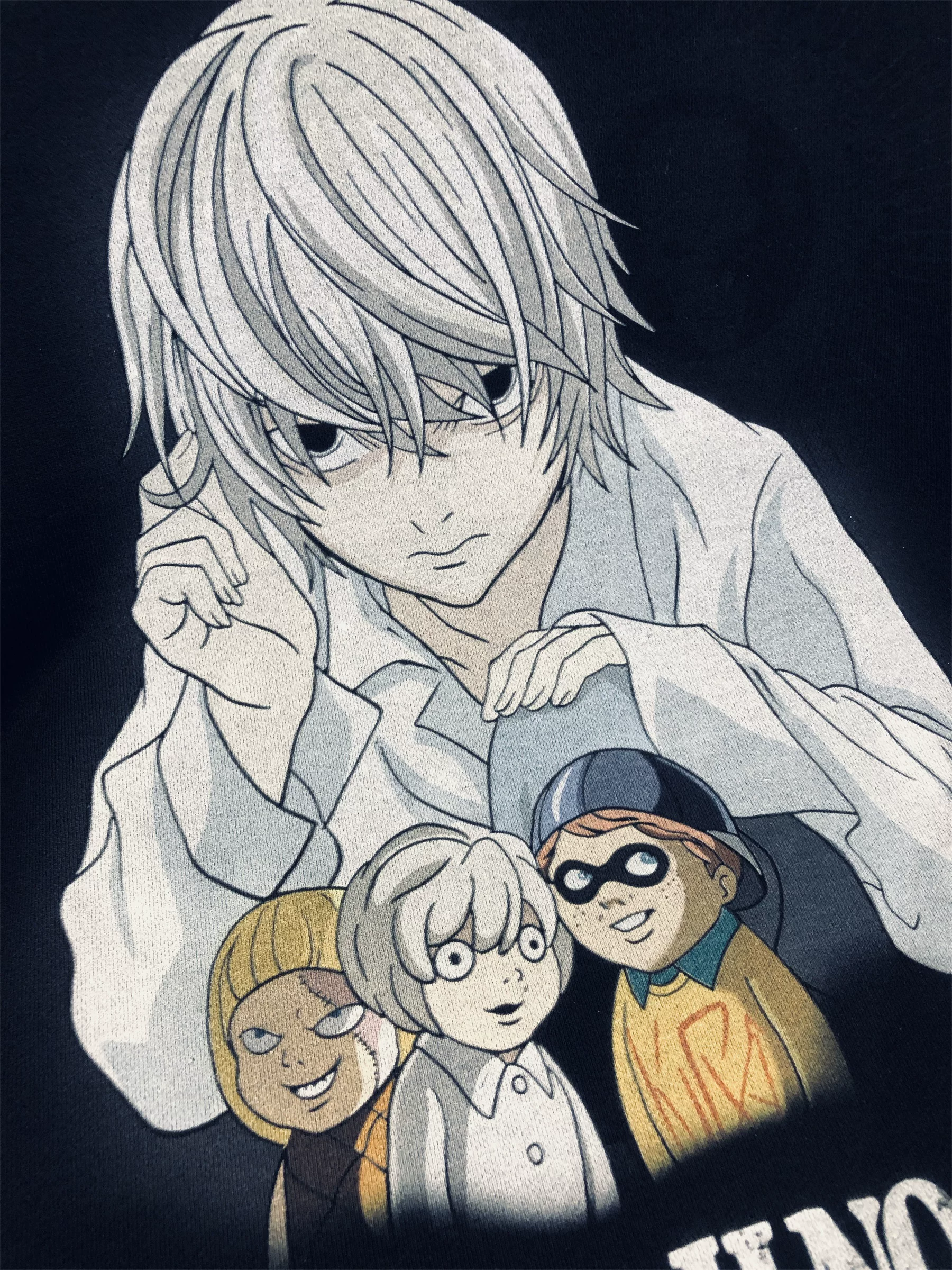 Пуховый свитшот Death Note Kyotaro, круглым вырезом, толстый хлопок, аниме манга