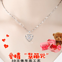 2021 New sterling silver necklace female 999 collarbone jewelry Valentines Day birthday gift to girlfriend wife