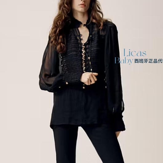August Spanish Mango Genuine Product Purchasing Agent for Women's Clothing, New Autumn Collection, Buttoned Design Shirt 37044464 August Spanish Mango Genuine Product Purchasing Agent for Women's Clothing, New Autumn Collection, Buttoned Design Shirt 37044464