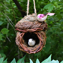 Nursery Yard Grass Choreography Bird Nest Pendant Decoration Bird Nest Bird House Outdoor Warm Bird Cage Subvilla Small Bird Cage