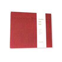 TWELVE MOONS small organ folding book hand-drawn this illustration book cut Book signature book-vermilion-Vermilion