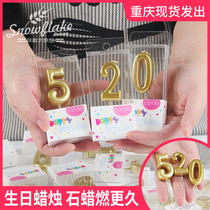 Digital with holder birthday candle creative cartoon year-old anniversary cake decoration childrens party gift candle single