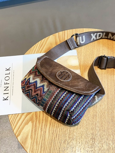 Летняя джинсовая небольшая сумка, легкая и тонкая этническая сумка через плечо, кожаная нагрудная сумка, этнический стиль, с вышивкой