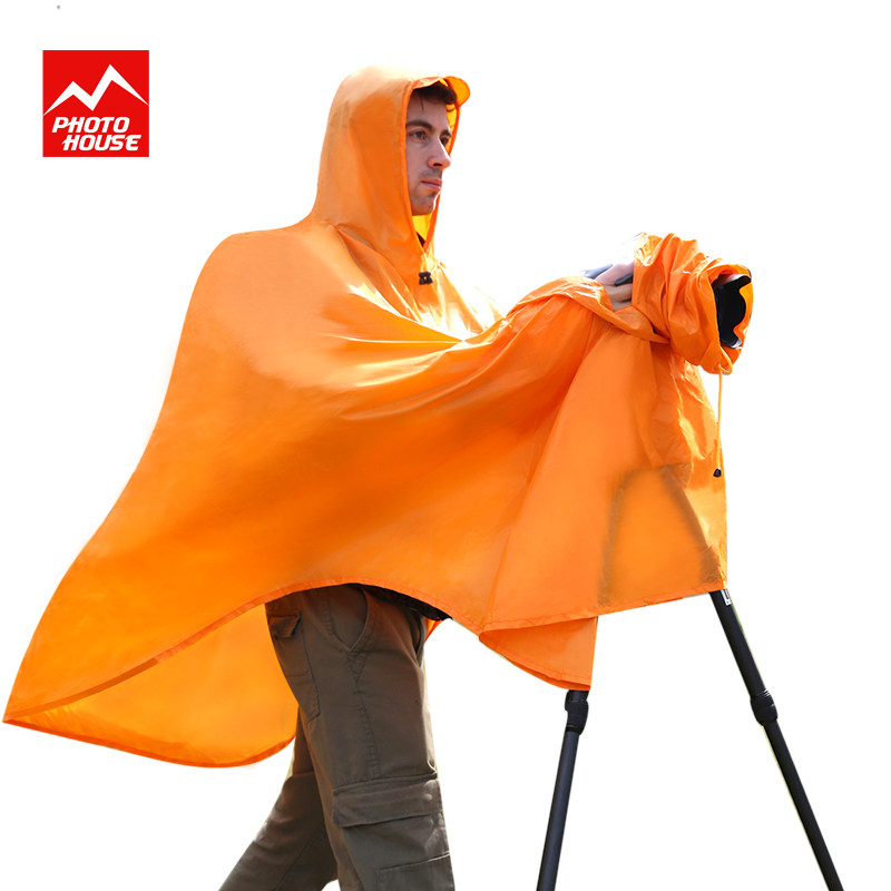 Small Penguin Monsoon Micro Single Eye Camera Single Eye Camera Anti-Rain Hood Outdoor Photography Raincoat Rain Cape Micro Single Eye Camera Lens Waterproof Cover
