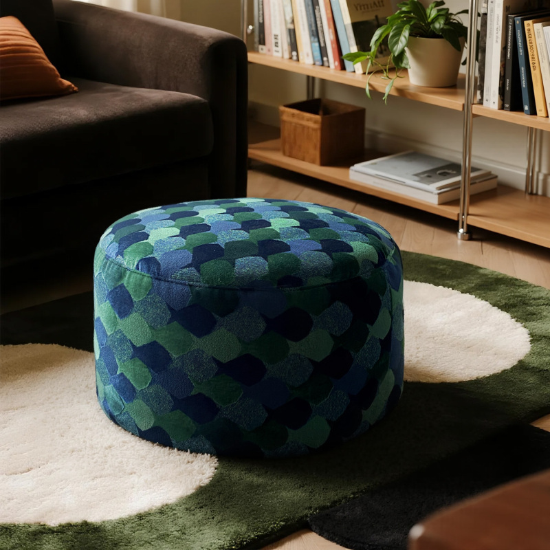 Removable and Washable Floor Cushion for Living Room, Home Use, Tatami Round Pouf, Sofa Footstool, Shoe Changing Stool, Bay Window