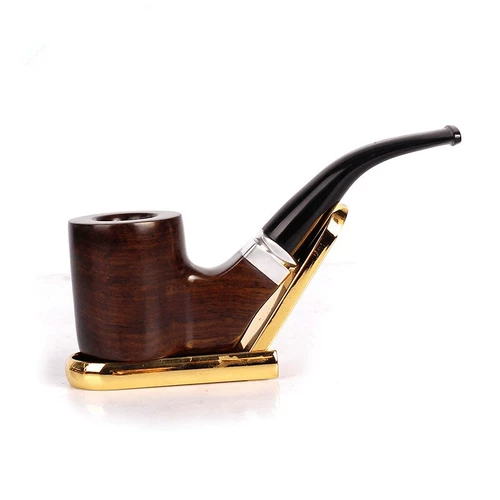 Твердое дерево дым с черным деревом ручной работы ручной работы с двойным использованием дыма изгибающих клыков фильтровать сигареты мужчины