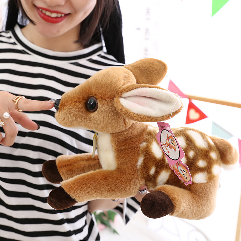 Rui Yi simulation small sika deer doll plush toy giraffe rag doll home doll children's birthday gift