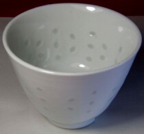 Jingdezhen Ceramic Bai Linglong Three Cylinder Cup Factory Goods Old Porcelain Small Tea Cup Wine Porcelain