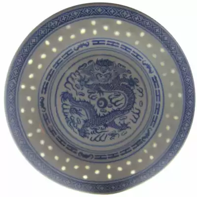 Jingdezhen factory goods old porcelain thick edge blue and white exquisite seven-inch 18CM flat plate Mitong porcelain