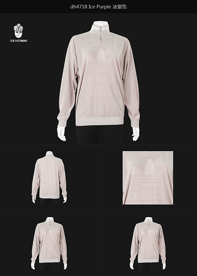 Áo len Adidas Half-Zip Áo len nữ Áo len thời trang đơn giản Thể thao & Giải trí - Áo len thể thao / dòng may áo len cardigan dáng dài