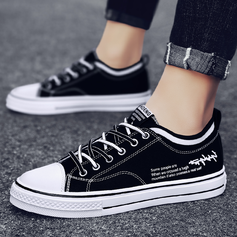 2022 new summer Korean version trendy men's shoes 100 hitch casual canvas wave shoes net red explosive sports cloth shoes board shoes