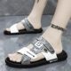 Sandals Men's 2024 New Summer Outerwear Large Size Beach Slippers Dual-Purpose Driving Casual Non-Slip Sandals Anti-odor Sandals