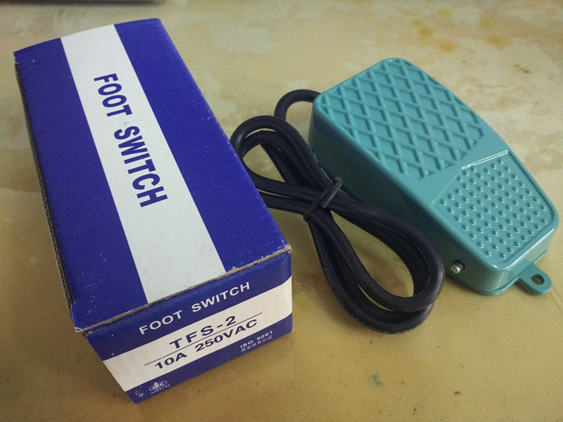 Pedal switch TFS-2 aluminium shell self-pedal switch 10A250V pedal switch