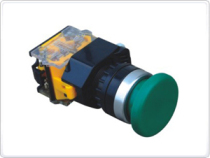 Mushroom head inching self-reset LA38-11M green red mushroom head button switch inching button 22mm
