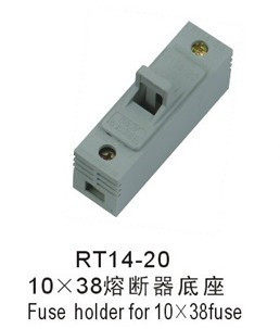 Ceramic Insurance Tube Holder 10X38 fuse Fuse Holder RT14-20 fuse Insurance base lava core seat