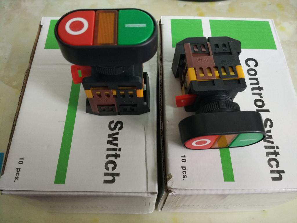 With light button Marco type APBB-2225N bibit live light switch self-repeating two LED with light button 22mm