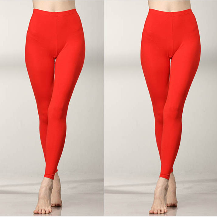 2 mẩu womens Lycra quần cotton mùa thu một mảnh womens giữa eo quần lót mỏng xà cạp cơ thể quần cơ thể mùa thu.