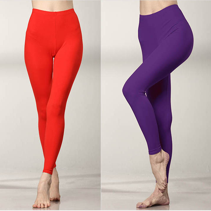 2 mẩu womens Lycra quần cotton mùa thu một mảnh womens giữa eo quần lót mỏng xà cạp cơ thể quần cơ thể mùa thu.