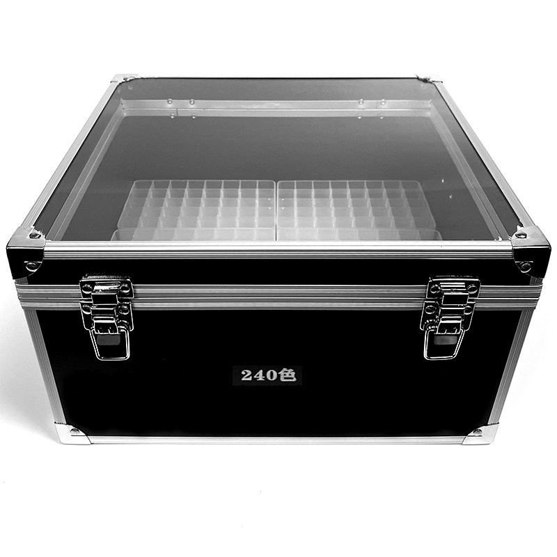 StamMackpen Box 120 Mount Pen Holder pen box containing box Mike pen Box Hard plastic TOUCH pen case 240 Color aluminum plastic Mike pen suitcase Mike pen holder