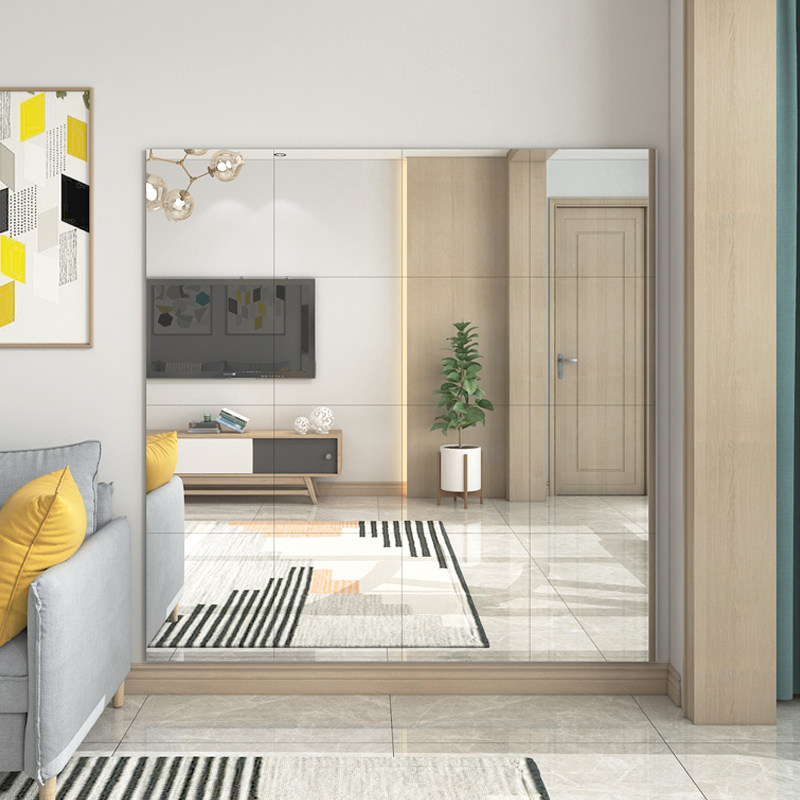 Dance studio mirror music classroom household full body super-large mirror stick wall adhesion gym yoga dance wall paste