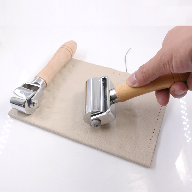 Leather roller large, medium and small push wheel roller roller solid crimping device leather press diy tool