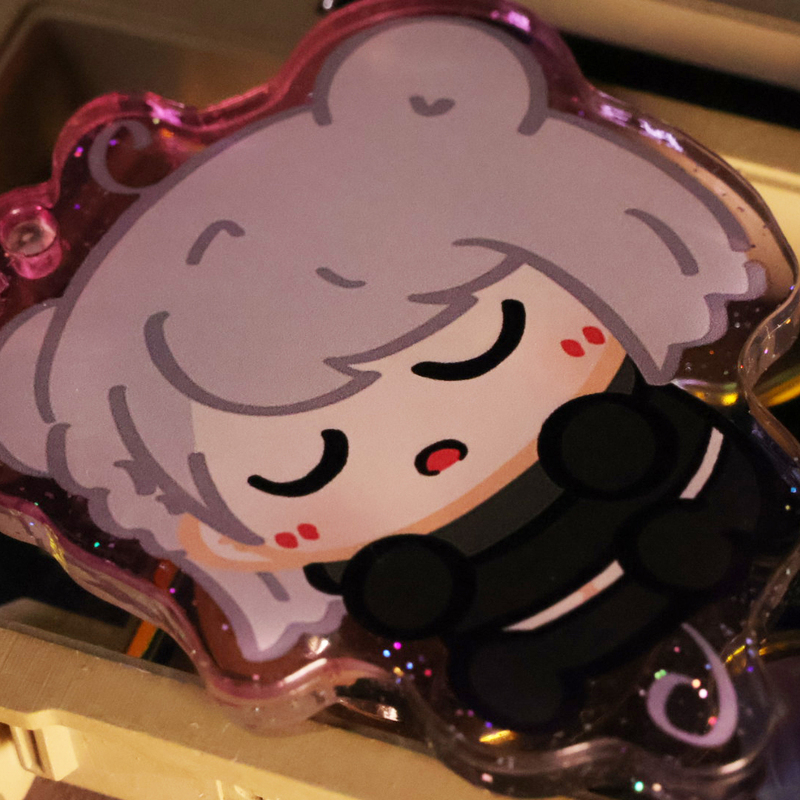 【Shark Vending Machine】Dizzy Carbon Wheat Mouse Glitter Keychain Pendant Delta Operation Mai Xiaowen Mouse Mouse 【Shark Vending Machine】Dizzy Carbon Wheat Mouse Glitter Keychain Pendant Delta Operation Mai Xiaowen Mouse Mouse