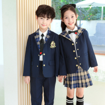 Kindergarten Landscaped Suit Elementary School Childrens School Suit Childrens Shirts Autumn Winter Innent Wind Class Dress Girl Thyme Skirt