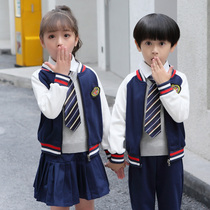 Kindergarten uniform spring and autumn College English style childrens class clothes autumn and winter sportswear primary school uniforms