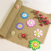 Kindergarten jutenum ring creation decoration background wall creative diy corridor environmental layout hanging ornaments