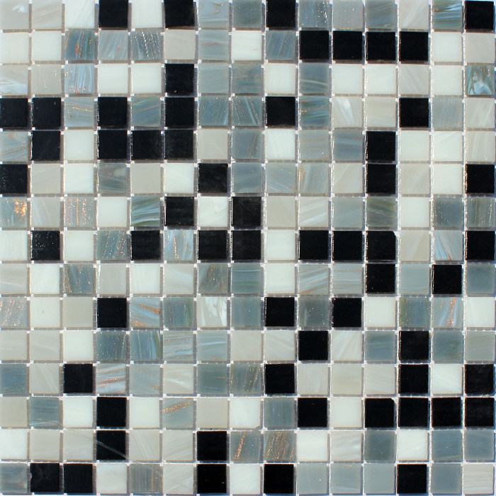 Black & White Grey Gold Wire Cloud Color Mosaic Pool Pool Flower Beds Exterior Wall Indoor Ground Background Wall Mosaic