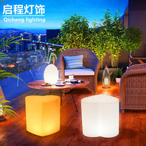 Remote Control Charging Heart-shaped Decoration Indoor Teen Girl Network Luminous Outdoor Powder Colorful Hotel Red Bench Crafts Lavish Light