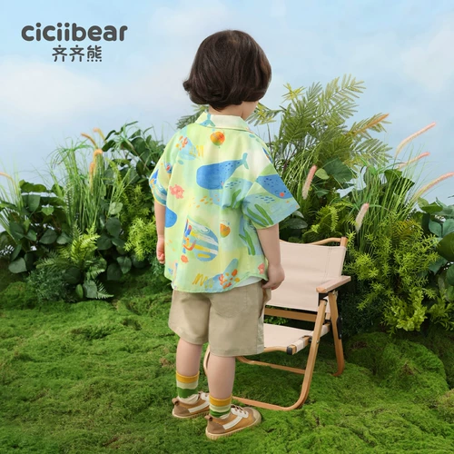 Комплект, дорожная быстросохнущая летняя одежда для мальчиков, детская летняя рубашка, 3 предмета