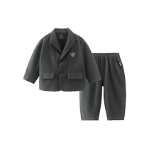 Qi Qi Xiong boys suits childrens trendy Korean style baby host performance clothes fashionable and handsome dresses