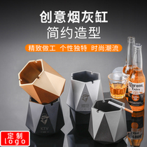 Fashion ashtray creative KTV bar Internet cafe Internet cafe office custom logo ashtray home living room decoration