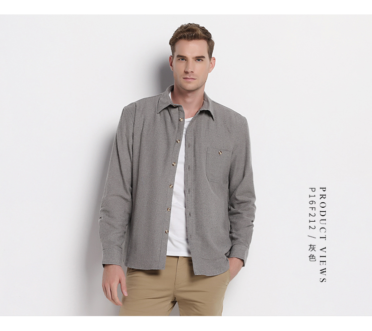 Giải phóng mặt bằng mã, áo sơ mi tay dài cotton bông, phân bón cộng với phân bón, áo sơ mi flannel tăng áo sơ mi xanh dương