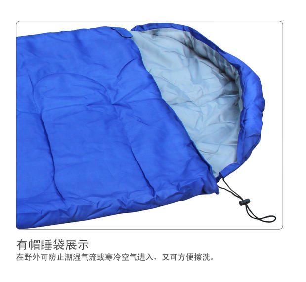 Túi ngủ ngoài trời cotton ngủ với một chiếc túi ngủ mũ Kéo mở ra như một chiếc túi ngủ chăn Mùa xuân, mùa hè và mùa thu Túi ngủ miễn phí - Túi ngủ giá túi ngủ