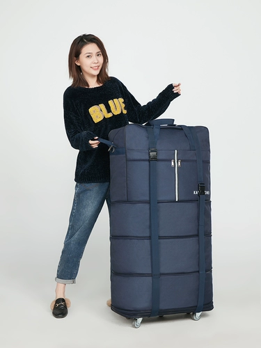 Вместительный и большой чемодан, универсальный самолет, складная сумка для путешествий, поворотные колеса