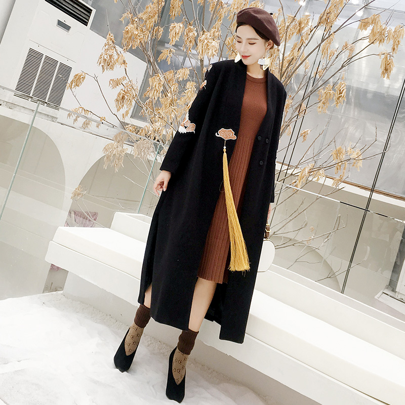 Hanfu Musim Sejuk Wanita Musim Luruh Dan Musim Sejuk Cheongsam Kot