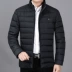 2018 mùa đông mới trung niên nam áo khoác cotton nhẹ áo khoác nam xuống cotton trung niên dày cotton phù hợp với cha áo khoác jean Bông