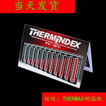 British TMC reversible thermometry paper 0 to 50 degrees repeatedly using thermometric variations to display the thermal test paper