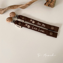 To Mach Korean baby pacifier anti-drop chain baby teether chain lanyard molar stick anti-lost clip