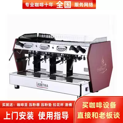 Ladetina Ladetina Xingyue three-head electronic control high cup Italian semi-automatic coffee machine LE-3