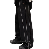 Male Great Boy Pants 2024 New Sports Pants Spring Clothing CUHK Children Children Thin Leather Pants Boy Spring And Autumn Tide Cards